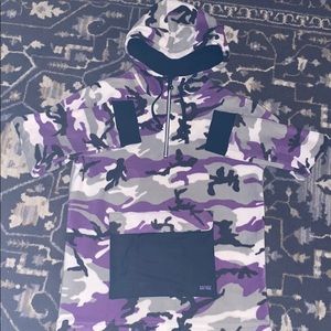 Rothco Purple Camo Fleece Half Zip